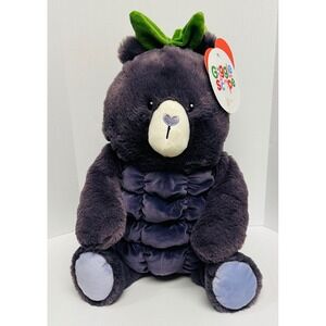 Gigglescape Blackberry Bear 12" Purple Fruit Sitting Teddy Bear Plush NWT